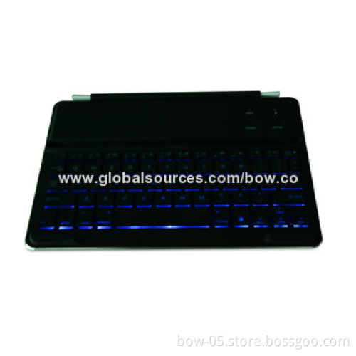 Wireless Backlit Bluetooth Keyboard for iPad Air, OEM and ODM Orders Highly Welcomed